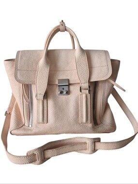 3.1 Phillip Lim Blush Pebbled Leather Satchel Bag